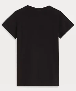 JV ZOE EMBROIDERY slim fit T-shirt - black