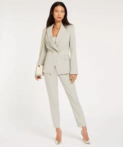 JV ZOYA getailleerde blazer - light grey melange