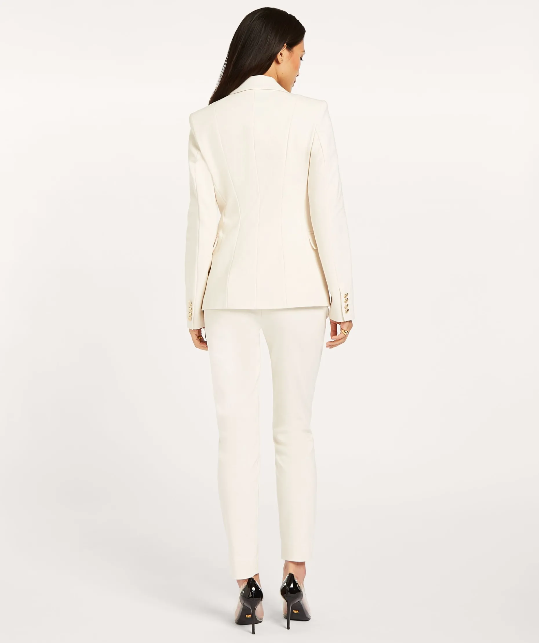 JV ZOYA getailleerde blazer - creme white