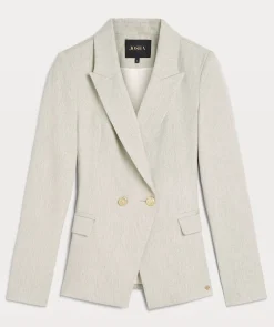 JV ZOYA getailleerde blazer - light grey melange