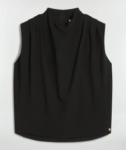 KIANA losvallende top - black