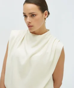 KIANA losvallende top - cocoon white