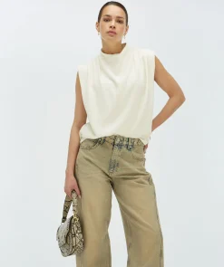 KIANA losvallende top - cocoon white