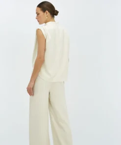 KIANA losvallende top - cocoon white