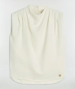 KIANA losvallende top - cocoon white