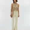 KIT fitted flared pantalon - light ecru
