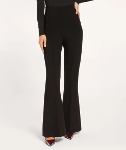 KIT fitted flared pantalon - black