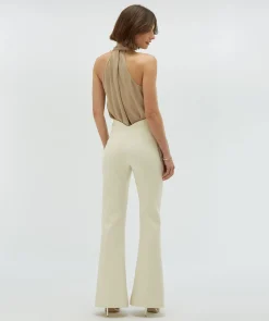 KIT fitted flared pantalon - light ecru