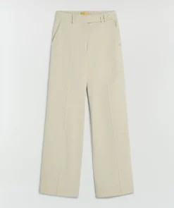 KYRIE wide leg pantalon - salt melange