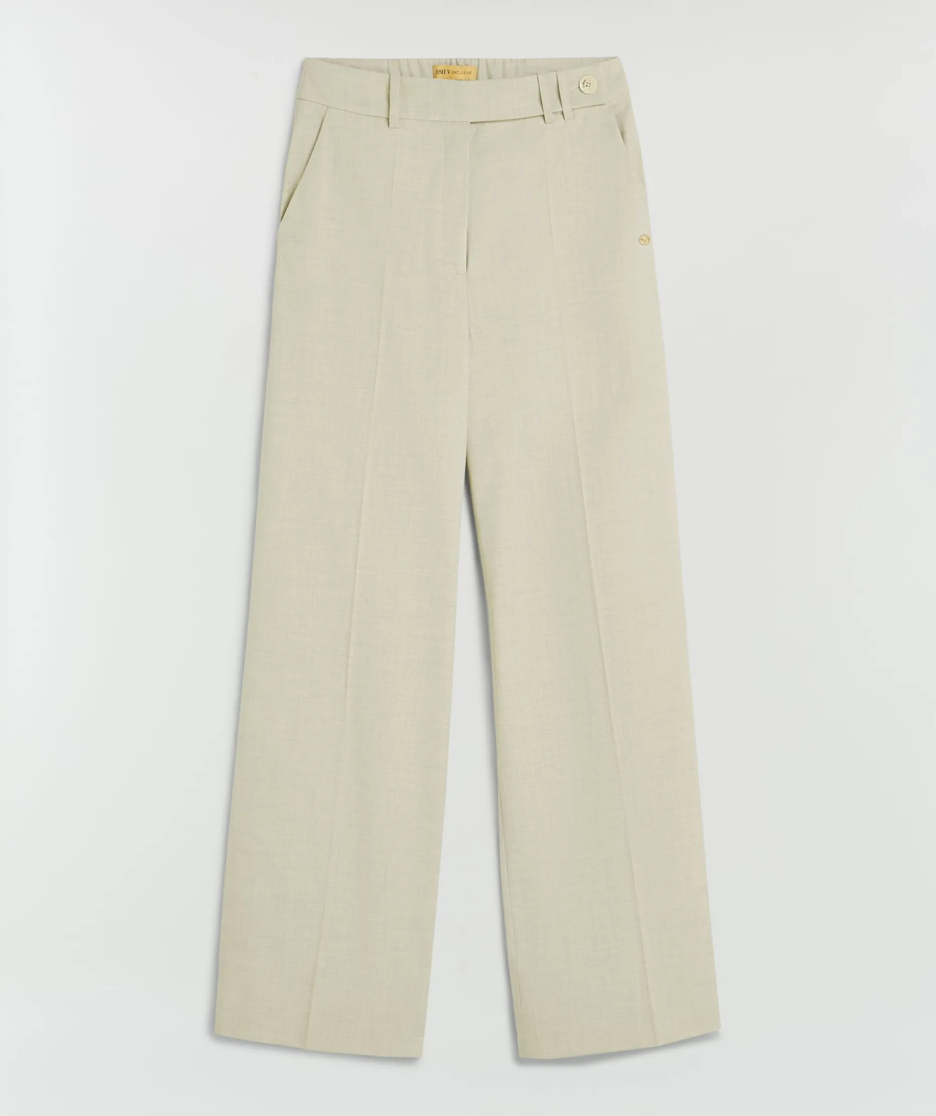 KYRIE wide leg pantalon - salt melange
