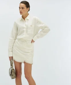 LAMAR regular fit blouse - off white