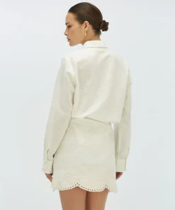 LAMAR regular fit blouse - off white