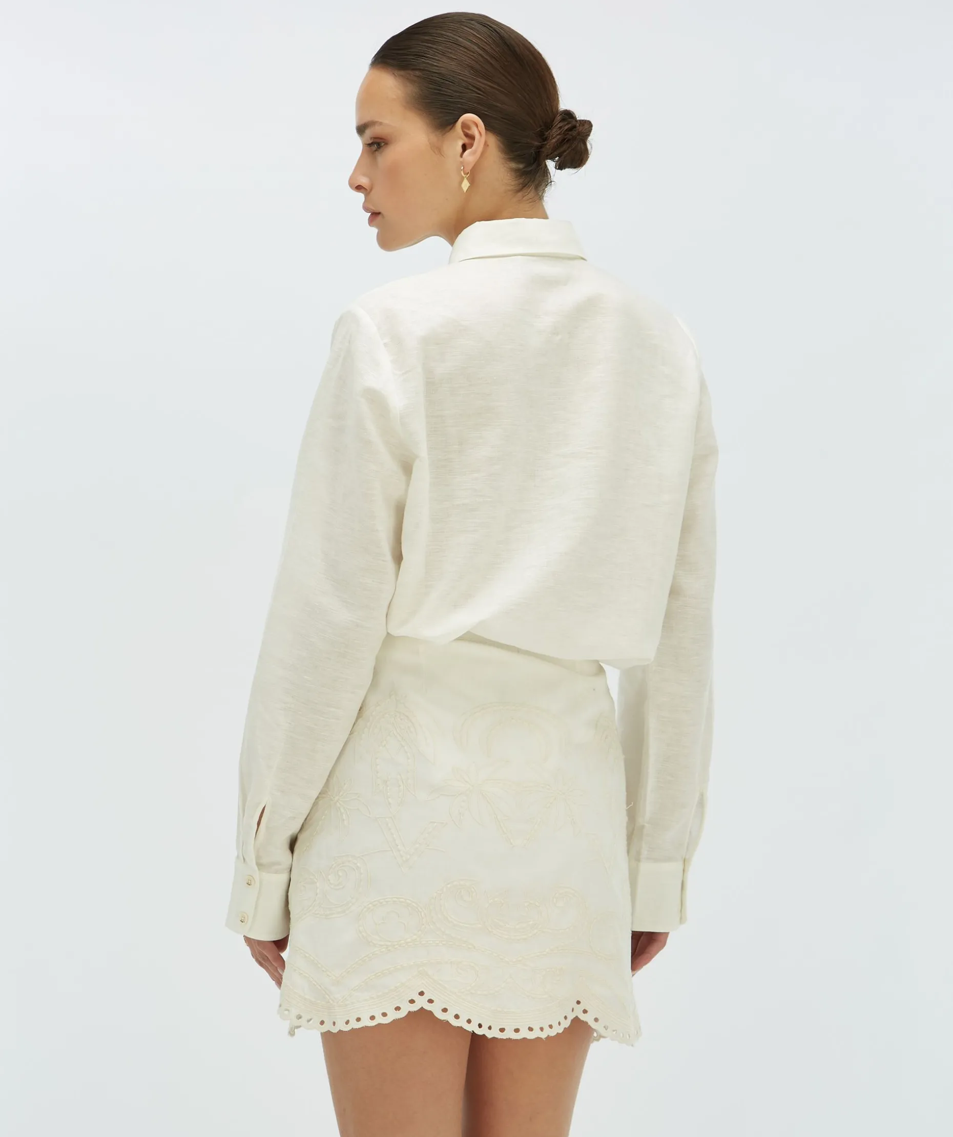 LAMAR regular fit blouse - off white
