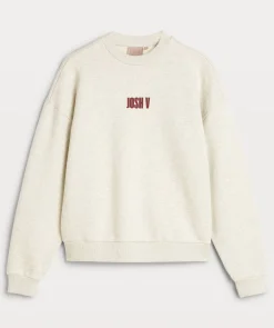 LENTHE regular fit sweater met logo - salt melange
