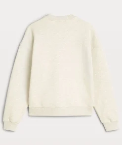 LENTHE regular fit sweater met logo - salt melange