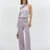LIA high waist wide leg pantalon - lilac