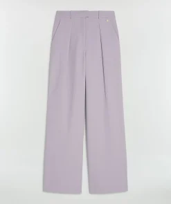 LIA high waist wide leg pantalon - lilac