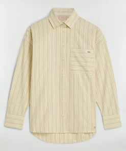 LOVA oversized blouse met strepen - light ecru