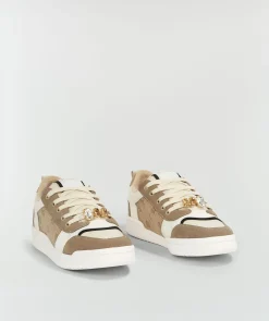 MAEVE sneakers met sierstenen - mink