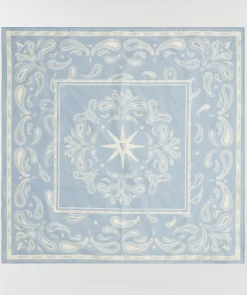 MARLIE sjaal van katoen - sky blue