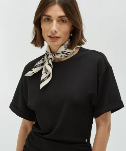 MARLIE sjaal van katoen - black