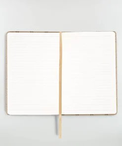 MARLOU notebook met logoprint - mink