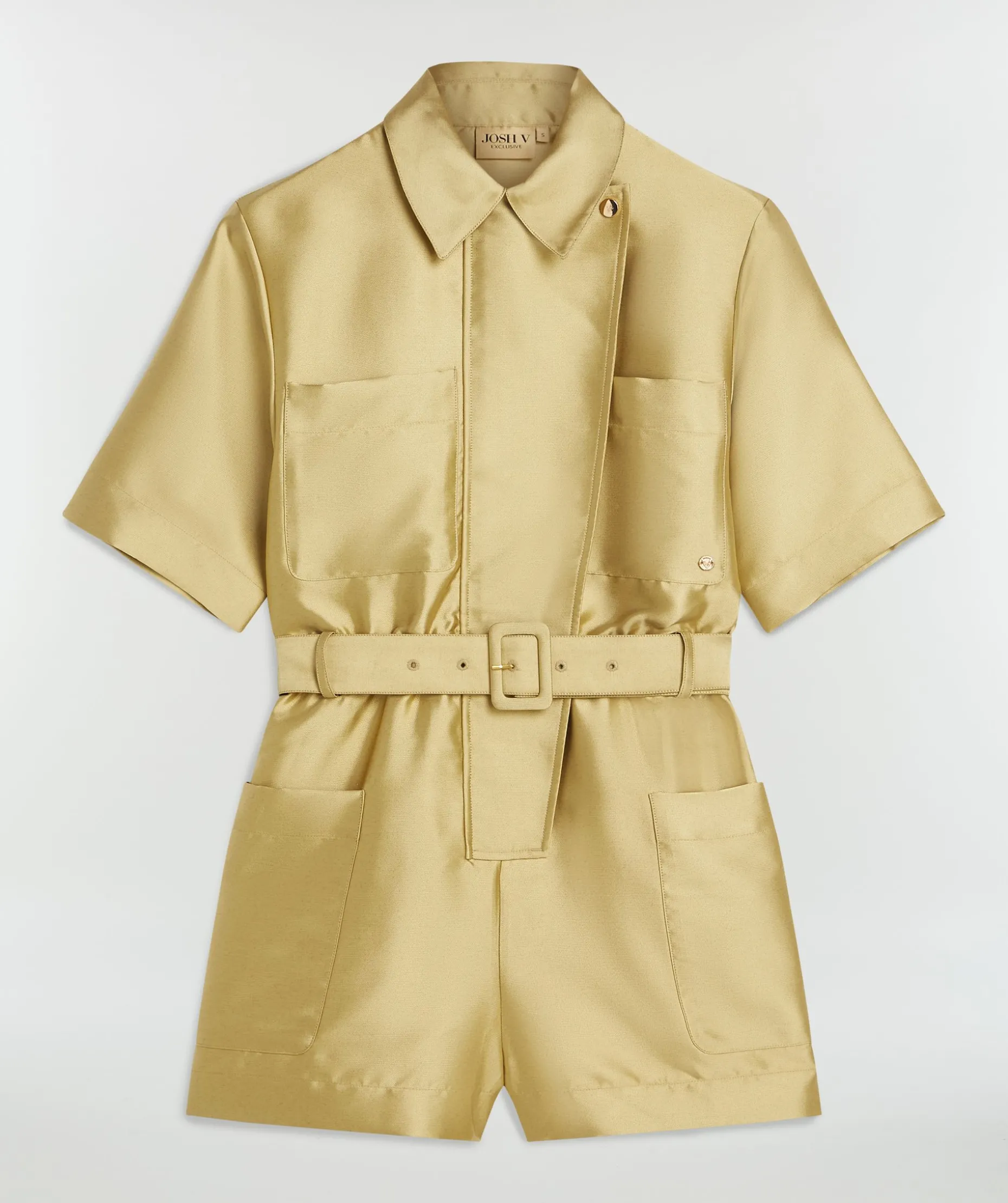MAXIME regular fit playsuit - dull gold