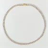 MEIS ketting met sierstenen - antique gold