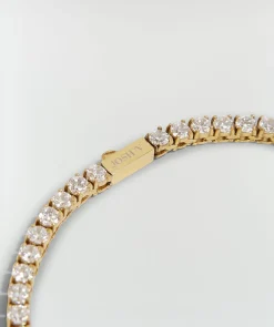 MEIS ketting met sierstenen - antique gold