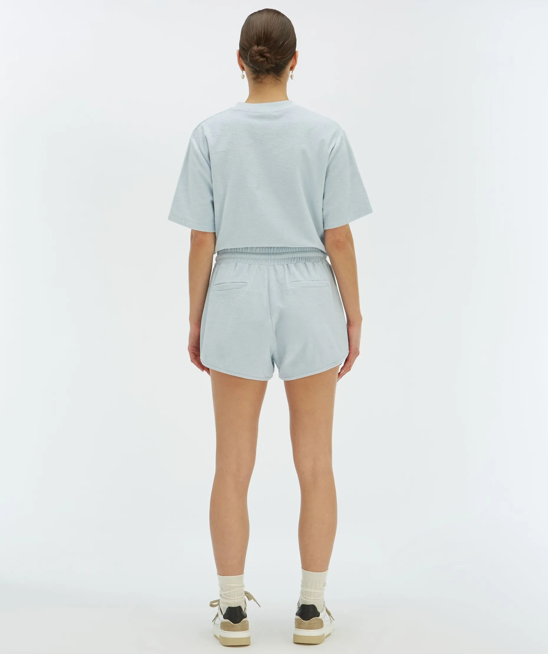 MIAH regular fit shorts van badstof - sky blue