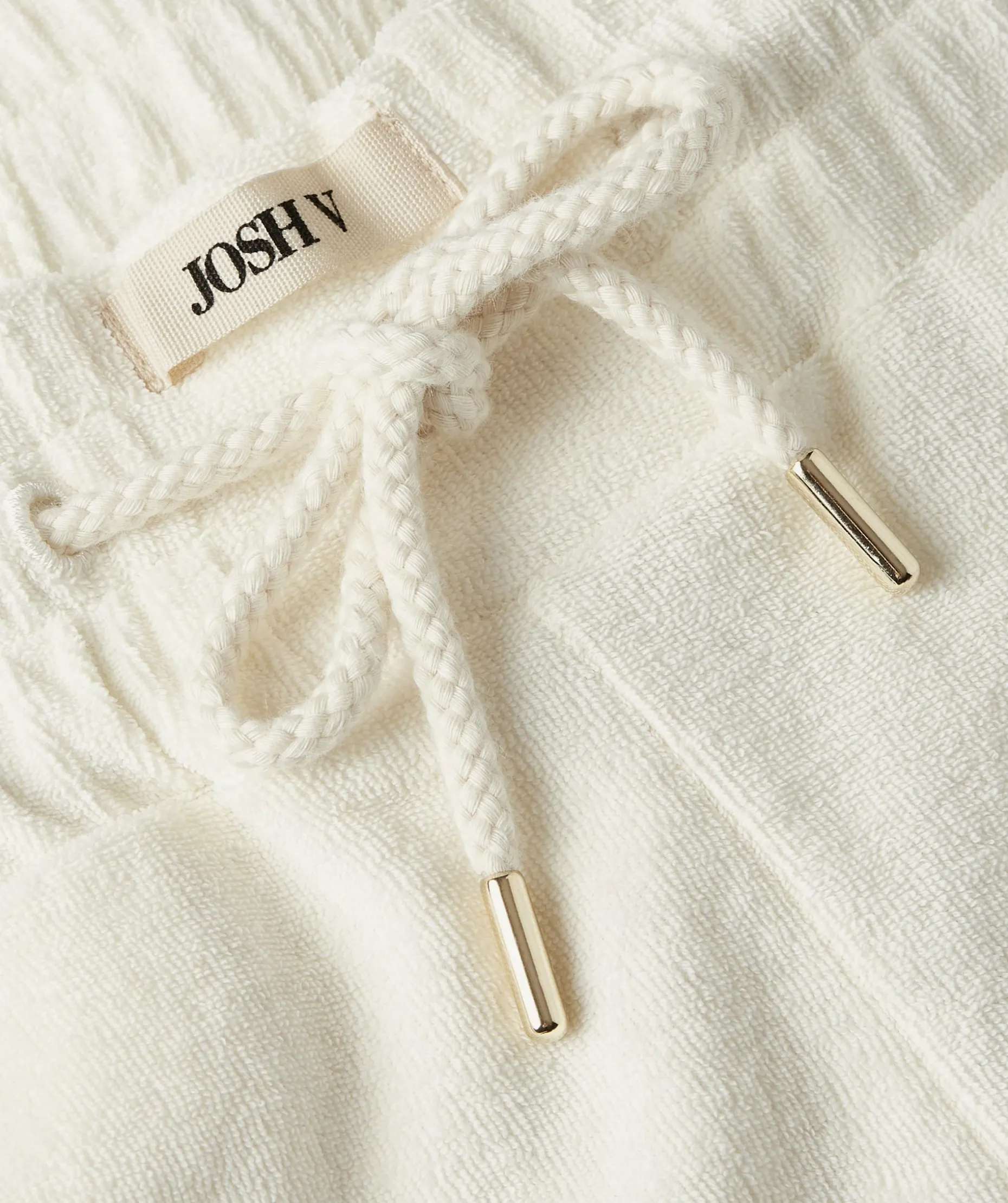 MIAH regular fit shorts van badstof - creme white