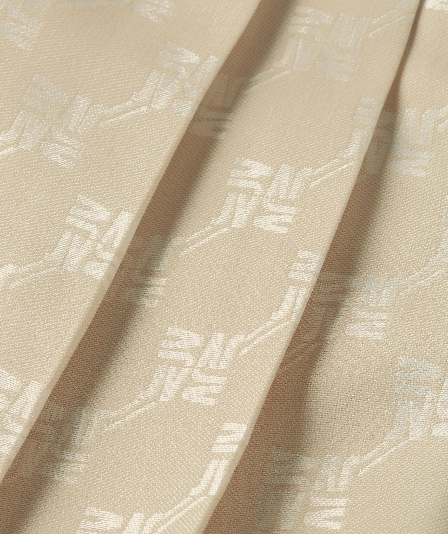 NENA minirok met logoprint - ecru