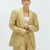 “Nick’s blazer” – DANEA boyfriend blazer - dull gold