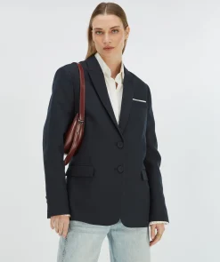 “Nick’s blazer” – DANEA boyfriend blazer - dark navy