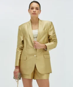 “Nick’s blazer” – DANEA boyfriend blazer - dull gold