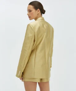 “Nick’s blazer” – DANEA boyfriend blazer - dull gold