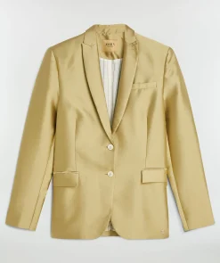 “Nick’s blazer” – DANEA boyfriend blazer - dull gold