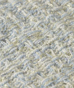 NOLLIE fitted trui met schoudervulling - sky blue glitter