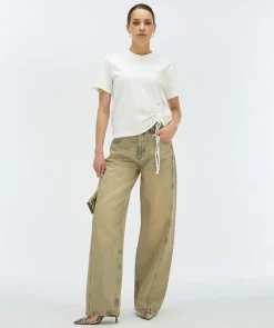 NOMA T-shirt met trekkoord - off white