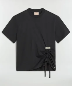 NOMA T-shirt met trekkoord - black