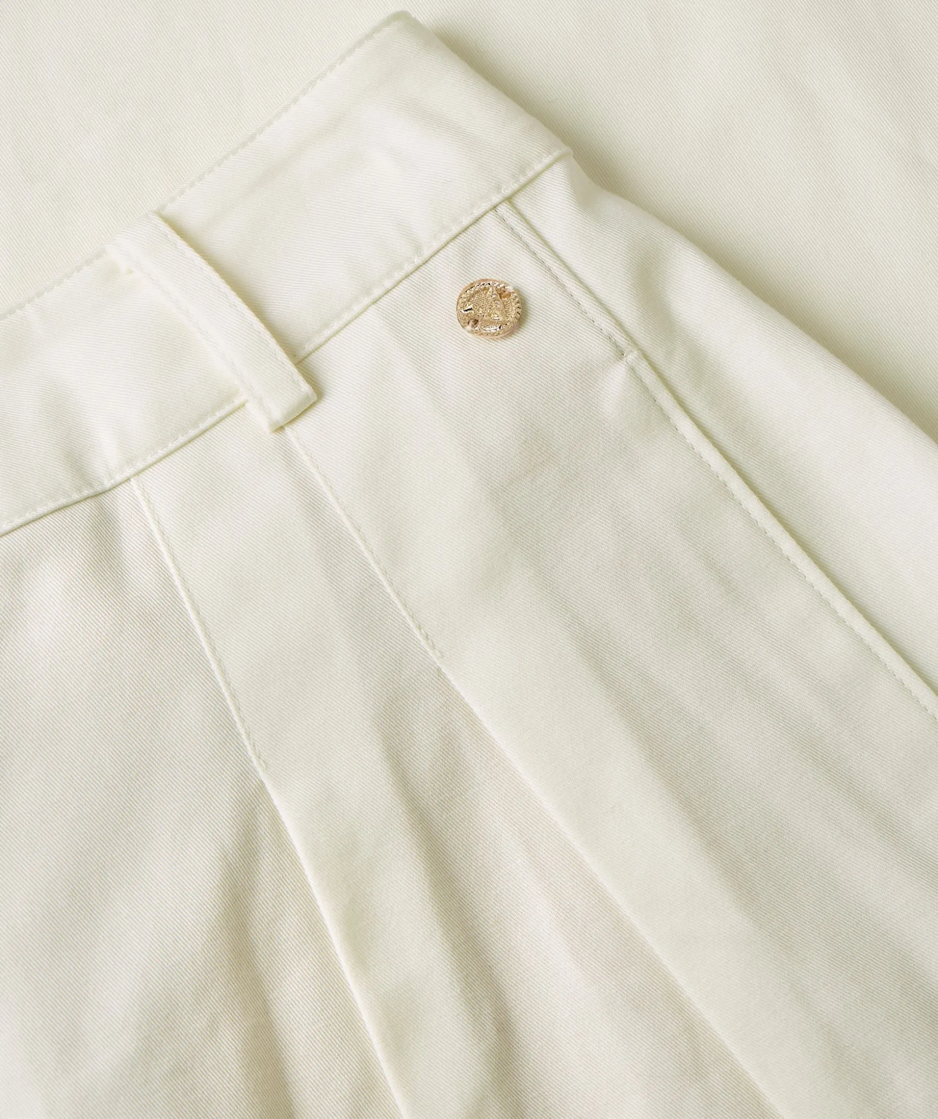 OLIVIA high waist wide leg pantalon - off white