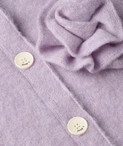 PATTY slim fit cropped vest - lilac melange