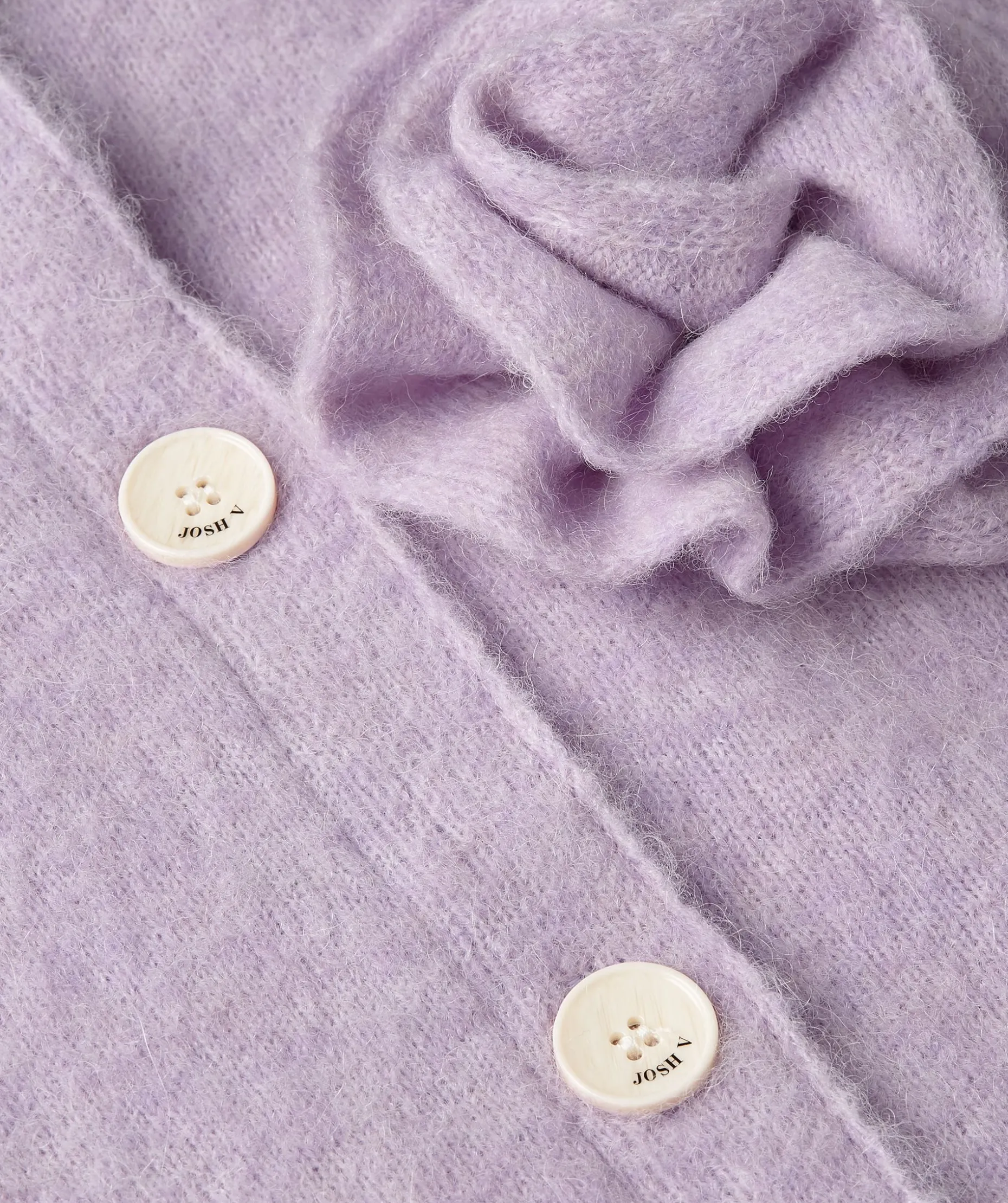 PATTY slim fit cropped vest - lilac melange