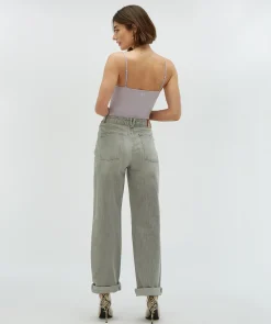 PHEBE straight fit jeans - grey denim