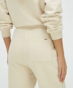 PRESTON straight fit joggingbroek - light ecru melange