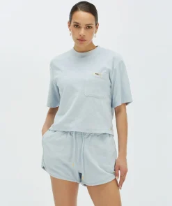 RIVA T-shirt van badstof - sky blue
