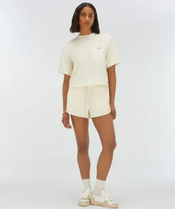 RIVA T-shirt van badstof - creme white