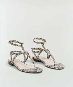ROMIJN sandalen met slangenprint - snake