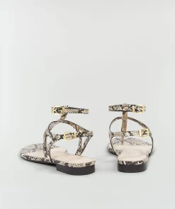 ROMIJN sandalen met slangenprint - snake