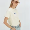 ROXY ICONIC oversized T-shirt met opdruk - light ecru